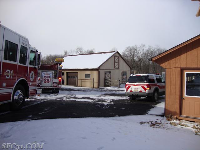 Barn Fire - West Caln - 2/13/16
