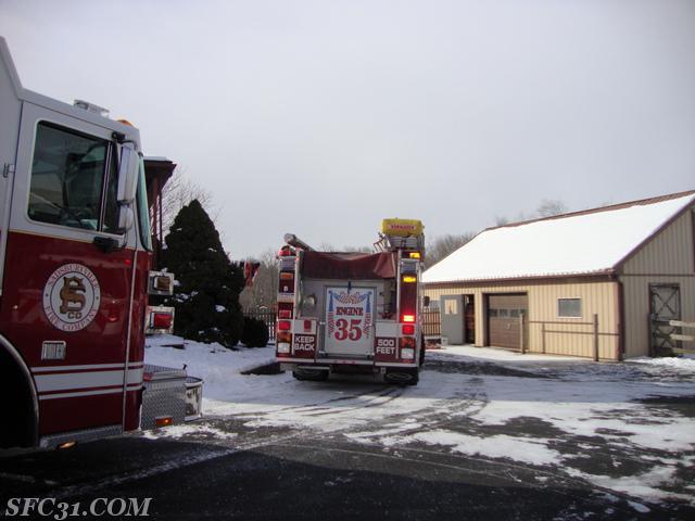 Barn Fire - West Caln - 2/13/16
