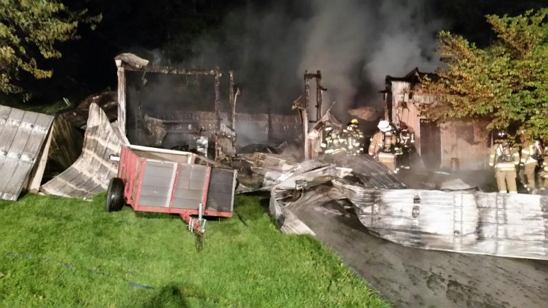 Garage Fire - Valley Twp. - July 2015
