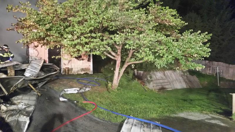 Garage Fire - Valley Twp. - July 2015
