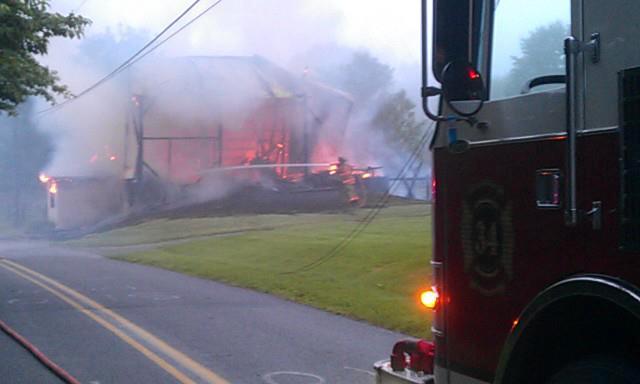 Barn Fire - Lafayette Road - West Brandywine Twp. - May 2012